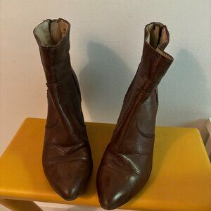 FRYE wedge booties! SIZE 7